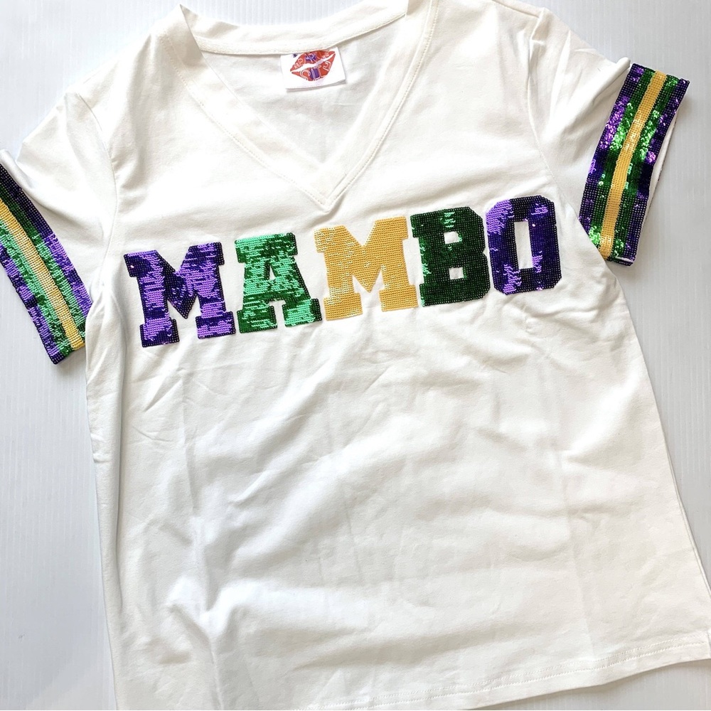 Sparkle City MAMBO Sequin Tshirt Size: Large